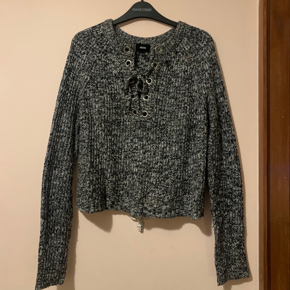 ARDENE Salt and Pepper Knitted Sweater